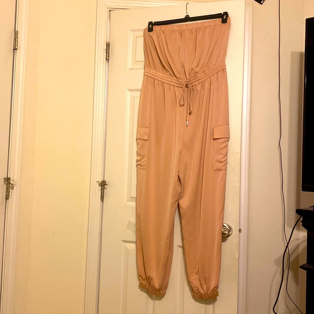 Rose Colored Strapless jumpsuit ( Tags still on it)
